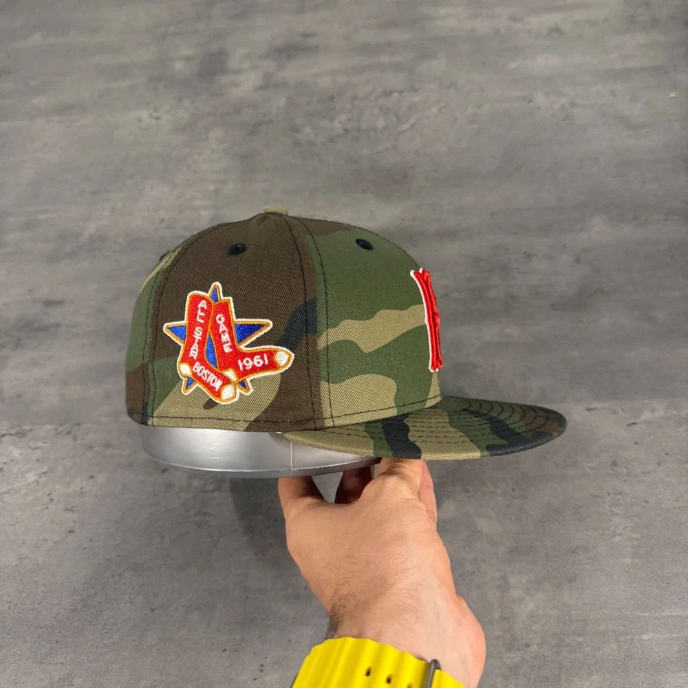 Hat Club Boston Red Sox New‎ Era Cap 7 Camo 1961 All Star Patch Gold Satin UV